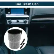 Car Trash Can Portable Seat Back ABS Trash Bin White 1 Pc