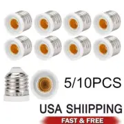 5-10x Light Bulb Socket Adapter Medium Base E27 to E12 Candelabra Screw Reducer