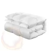 Giselle Bedding Goose Down Feather Quilt Cover Duvet Winter Doona White
