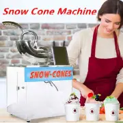 Electric Ice Crusher Shaver Commercial Machine Snow Cone Maker 200W 180kgs/h