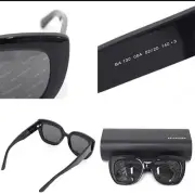 Balenciaga Sunglasses/LOGOMANIA /Blk/Blk/Ladies/Ba 130 05 A 22
