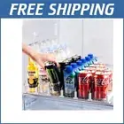 Convenient Fridge Organizer - Self-Pushing Can Holder for Easy Access to Drinks
