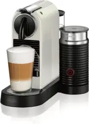 Nespresso CitiZ Coffee Espresso Machine by De'Longhi with Milk Frother, White