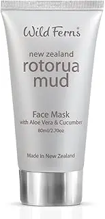 Wild Ferns Rotorua Mud Face Mask with Aloe Vera and Cucumber, 80ml, Pack of 1