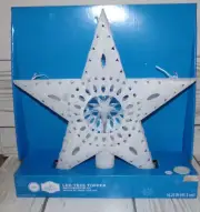Holiday Time 16.25" Led Light Christmas Tree Topper Rotating Star Red Green Blue
