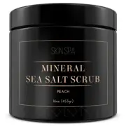 Mineral Sea Salt Scrub - Peach – 16oz (453gr)