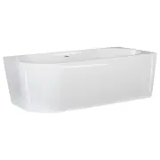 Rozelle 170cm Left Corner Acrylic Bath Gloss White