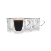 Rink Drink 6 Piece Double Walled Tea Coffee Cup Set - 285ml