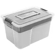 Ezy Storage 8L Sort It Storage Container Transparent Grey