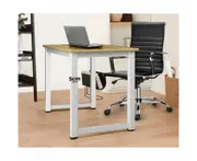 Gadgetz 120cm Modern Computer Desk | Stylish Office Desk Workstation | 3 Finishes - White Wood Top