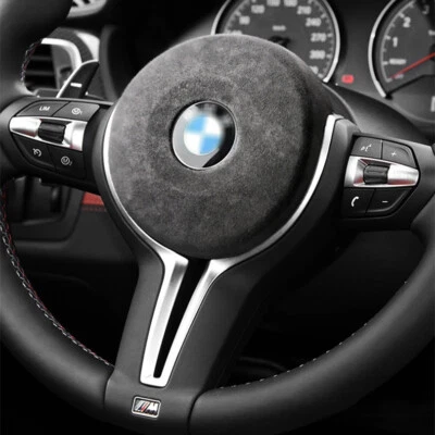 For BMW 1 2 3 4 Ser F30 F34 F20 F21 F22 Alcantara Car Steering Wheel Trim Cover (for: BMW)