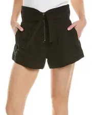 SEA NY Suri Stretch Canvas Belted Short