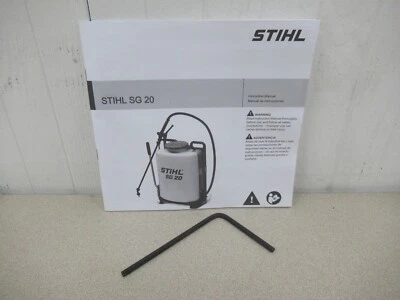 New OEM Stihl SG 20 Backpack Sprayer Owners Instruction Manual Paperback w/ Tool