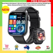 Smart Watch 2024 Newest 1.85 Inch Fitness Tracker, Pedometer/Calories, Multiple
