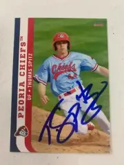 Thomas Spitz 2016 Signed Peoria Chiefs Team Card