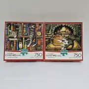 Cats of Charles Wysocki Puzzles All Burned Out Frederick 750 Buffalo Games New