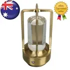Rechargeable Gold Touch Lamp with 3-Color Dimmer & 48H Battery
