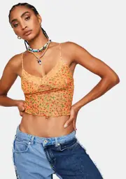 [Dolls Kill] Summer Sun Mesh Yenika Crop Top