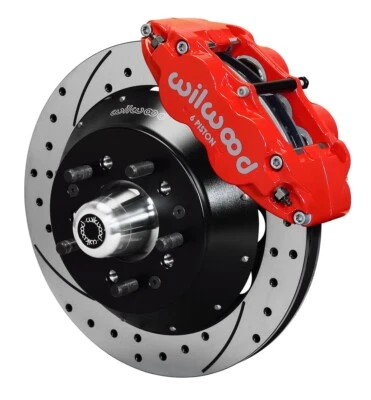 WILWOOD SUPERLITE BRAKE KIT,FRONT,12.88" DRILLED,RED,AME CHASIS,PROSPINDLES