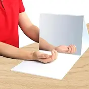 Lewitools 2025 New OP Mirror Therapy Box for Stroke Rehabilitation Carlo Rinaudo Neuroscience Theory Mirror Neuron Clinic Physical Therapy Home Use TP Folding & Adjustable Mirror Box for Hand Exercise