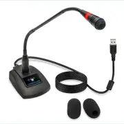 USB Computer Microphone,Unidirectional Condenser Desktop/Laptop/PC Mic, Mute