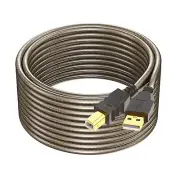 Printer Cable 20ft, USB 2.0 USB A to B Printer Cord, Scanner Cord, High Speed