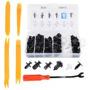 100pcs Clip Car Rivet Bumper Fender Liner Door Panel Retainer Fastener w/ 5 Tool (for: Renault)
