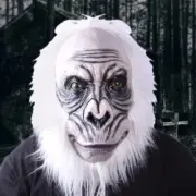 Animal Baboon for Head Mask Latex Monkey Helmet for Halloween Costume Pa