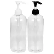 2pcs Clear Soap Dispenser With Pump Plastic Hand Soap Dispenser Soap Pump Bottles 1000ml Assorted Color 24X8.4X8.4CM