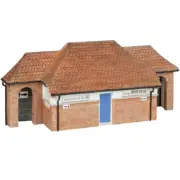 Bachmann OO Gauge Low Relief Pagoda Roof Toilet Building Scenecraft 44-0209