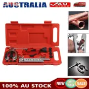 10Pcs Brake Pipe Double Flaring Kit Fuel Repair Tool Set Tube Cutter With Case