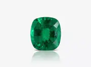 1.57 Carat Natural Loose Emerald, Vivid Green Cushion, GRS Certified Rare Gift