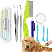 Tick Removal Device for Dogs, Dog Tick Remover, 8-Piece Tick Remover for Dogs, Tick Removal Tweezers, Reusable Tick Tick Remover for Dogs