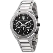 Maserati Stile Silver Chronograph Watch