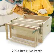 2pcs Accessories Bee Hive Perch Stainless Steel Frame Holder Beekeeping Tools