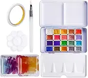 Watercolor Sets, Shifting Watercolor Paint Set, 20 Color Changing Watercolor Paint Set, Multifunctional Watercolor Solid Paint Set