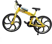 SAFIGLE Handmade 17.5x10.5cm Miniature Bike Model 1:10 Scale Toy for Boys and Girls Alloy Plastic Figurine Decor
