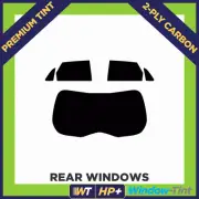 For Ford Edge 2018+ Carbon Pre Cut Window Tint Rear 35% Light Premium 2-ply HP+