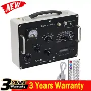 Crystal Radio Medium Wave & Shortwave Retro Crystal Radio w/FM MP3 Music Module