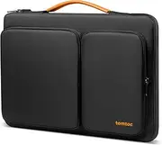 tomtoc 360 Protective Laptop Sleeve for 14-inch MacBook Pro M3/M2/M1 Pro/Max A2918 A2992 A2779 A2442 2023-2021, 13.5-14.4 Inch Surface Laptop 5/Laptop Studio 2, Water-Resistant Carrying Case