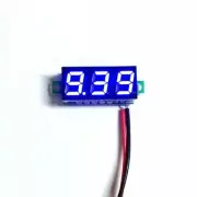 10Pcs/lot Mini Digital Blue LED Display Voltmeter DC 3.5-30V battery monitor