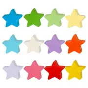 12pcs Star Shaped Paper Cutouts Classroom Bulletin Board Decor Craft Paper