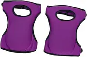 WeiLaiKeQi 2 Pieces Flooring Kneepads Knees Protector Breathable Multifunction Weeding Pads Protective Equipment for Sports Gardener, Purple