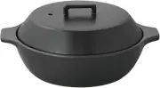Kinto Kakomi 1.2L for Gas Stove Direct Fire Flame Clay Pot Donabe Black JP New