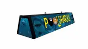 POOL SHARKS, Back lit Pool Table Light Billiards Lamp