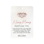 In Loving Memory Memorial Keepsake Pin Mum Dad Funeral Remembrance Sympathy Gift
