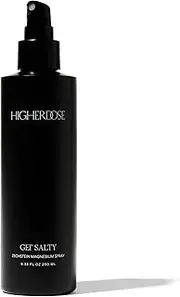 HigherDOSE GET SALTY SPRAY - Purified Water & Magnesium Salt Spray - Topical Sea Salt Spray for Muscle Recovery, Mood Support & Hormone Balance - Relax and Absorb Electrolytes (8.33 Fl Oz)