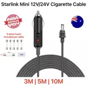 Starlink Mini 12V/24V Cigarette Lighter Cable – 3M/5M/10M RV, Caravan Off-Grid