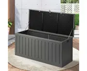 High Quality Premium 490L Outdoor Storage Box and Bench | Lockable Weatherproof Garden Storage Box | 2 Colours - Grey