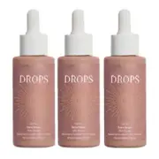 1-3pcs Zeria Sunless Tanning Drops,Self Tanning Drops for Dark Fake Tan 3bottles